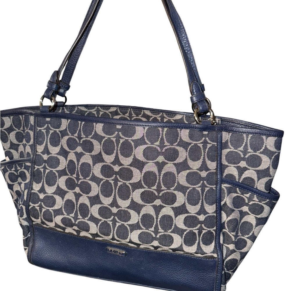 Coach Blue and Gray Women's Tote Bag - Picture 6 of 7